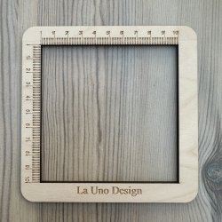 Skabelon til strikkefasthed 10 cm. x 10 cm.
