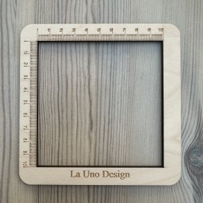 Skabelon til strikkefasthed 10 cm. x 10 cm.
