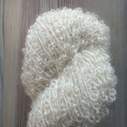 Boucl Mohair Hvid - 100 g