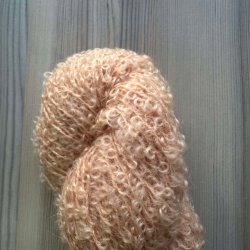 Boucl Mohair Fersken - 100 g