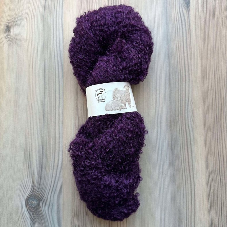 Boucl Mohair Violet - 100 g