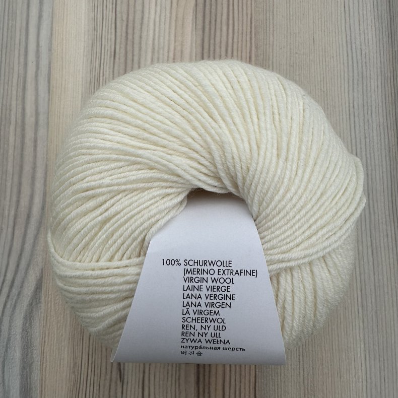 Merino 150 - R�hvid - 50 Gram 