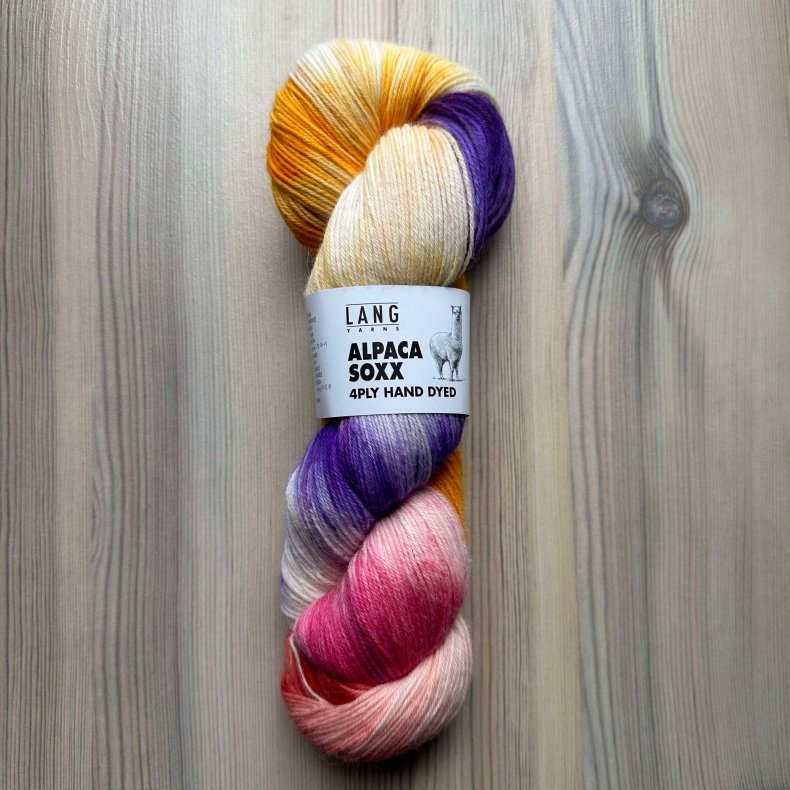 Alpaca Soxx 4-fach Hndfarvet - 100 g