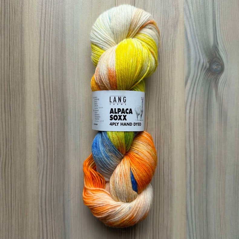 Alpaca Soxx 4-fach Hndfarvet - 100 g