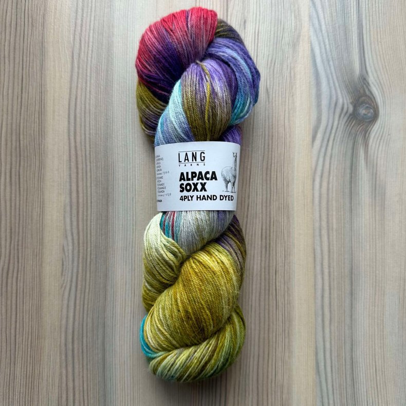 Alpaca Soxx 4-fach Hndfarvet - 100 g