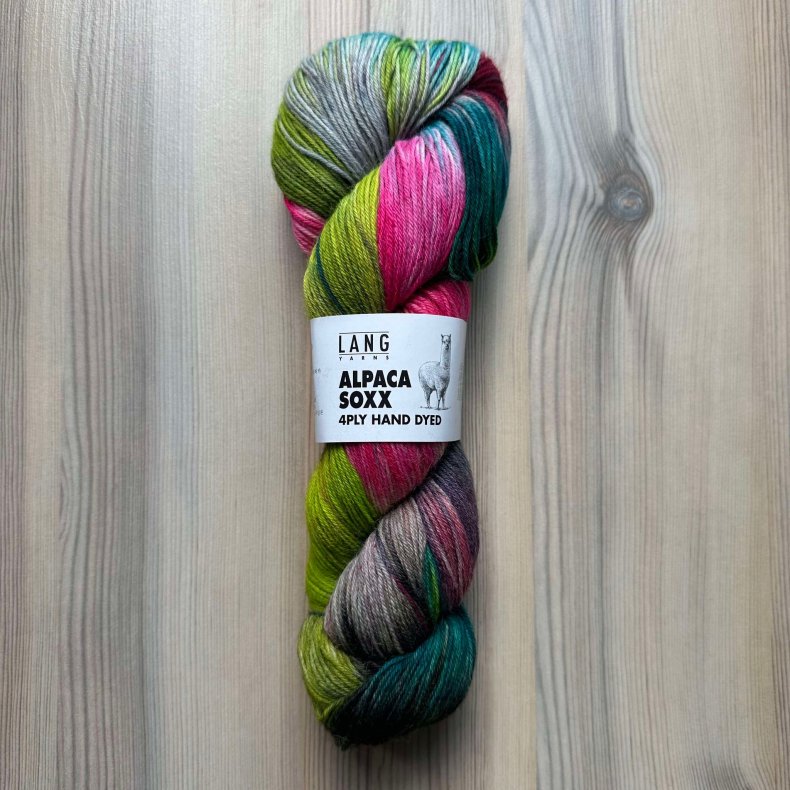 Alpaca Soxx 4-fach Hndfarvet - 100 g