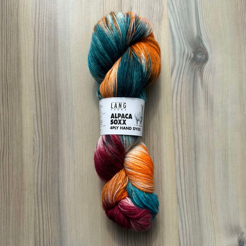 Alpaca Soxx 4-fach Hndfarvet - 100 g