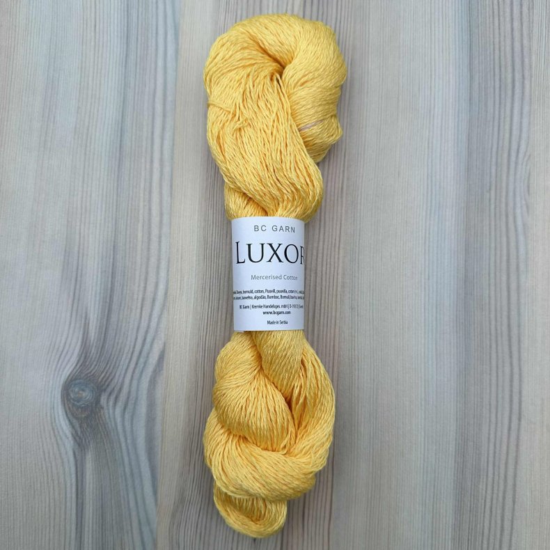 LUXOR Merceriseret Bomuld - Sol Gul