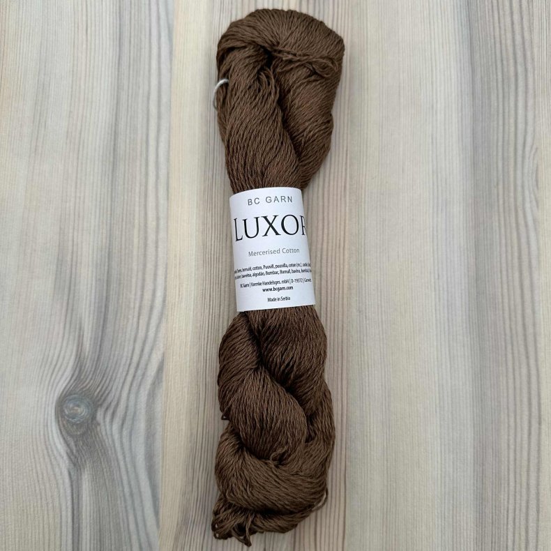 LUXOR Merceriseret Bomuld - Chokolade