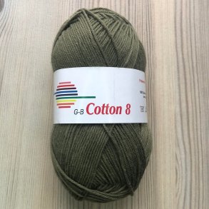 Bomuldsgarn Mrk Oliven