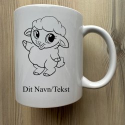 Krus med dit eget navn/tekst - Til venstre hnd