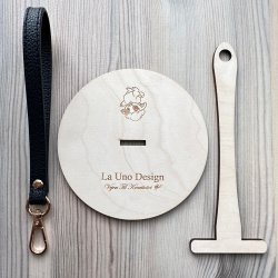 Garnholder - m/Sort rem