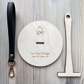 Garnholder - m/Sort rem