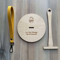 Garnholder - m/Gul rem