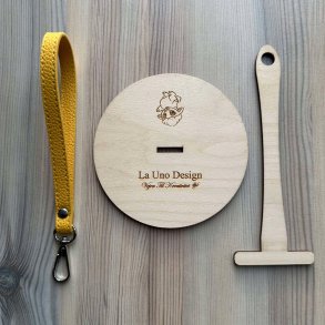 Garnholder - m/Gul rem