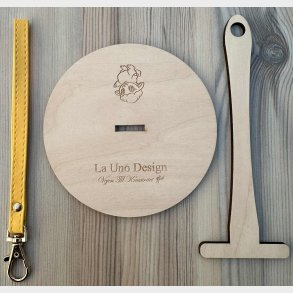 Garnholder - m/Solgul rem