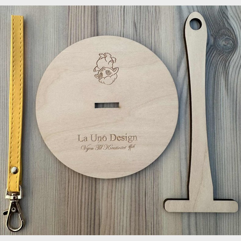 Garnholder - m/Solgul rem