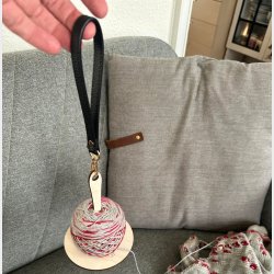 Garnholder - m/Brun rem