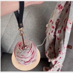 Garnholder - m/Brun rem