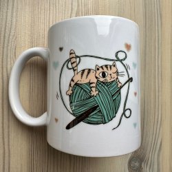 Kat med hklenl grn - Til hjre hnd