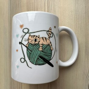 Kat med hklenl grn - Til venstre hnd