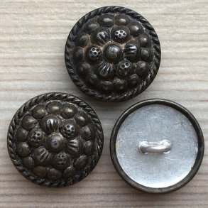 Metal Knap Husar med Bobler - 18 mm