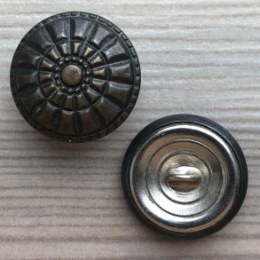 Metal Knap Husar med Pansermnster - 20 mm