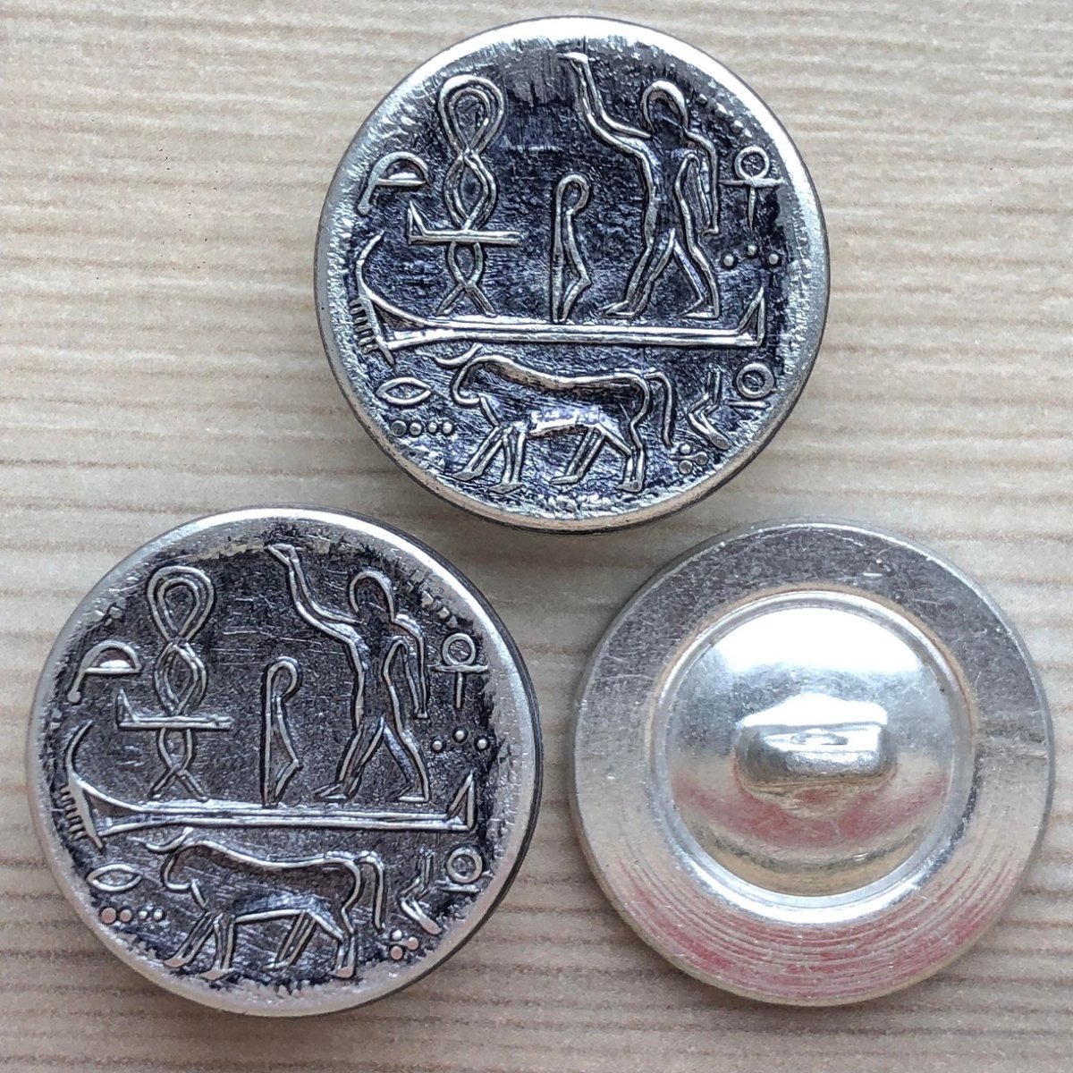 Metal Knap Ægyptisk 20 mm Knapper La Uno Design