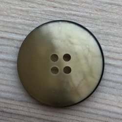 Plastik Knap med Hornlook - 25 mm