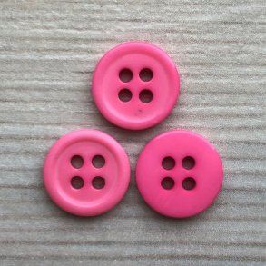 Plastik Knap Pink - 10 mm
