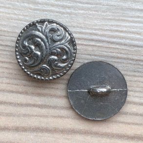 Metal Knap Husar med Viftemnster - 18 mm