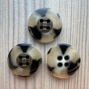 Plastik Knap Mnster Med Metal Midt - 20 mm