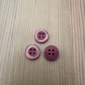 Plastik Knap Lilla - 10 mm