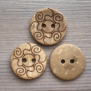 Tr Knap Mnster Natur - 20 mm