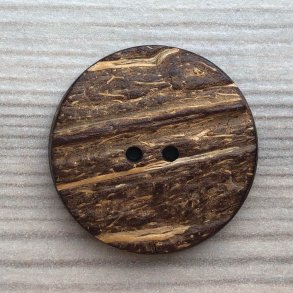 Kokos Knap Rund Mrk - 28 mm