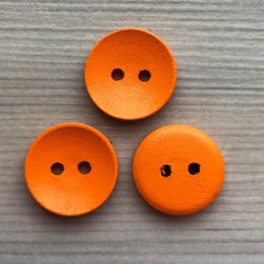 Tr Knap Rund Orange - 12 mm
