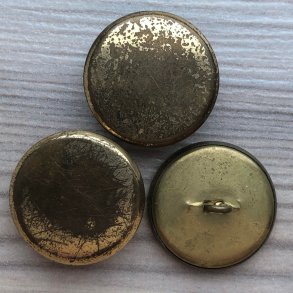 Metal Knap Husar med Slid p Overflade - 22 mm