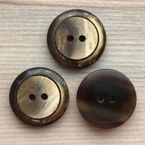 Plastik Knap Med Tr & Hornlook - 18 mm