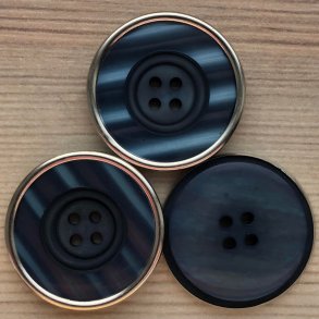 Plastik Knap Petroleum med metal ring - 31 mm