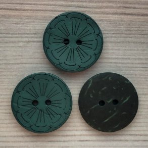 Kokos Knap Grn - 22 mm