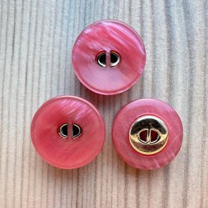 Plastik Knap Metal Pynt Boudoir - 18 mm