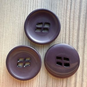 Plastik Knap Vindue Blomme - 22 mm