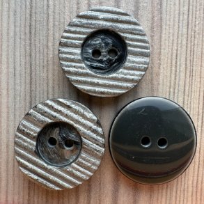 Plastik Knap Med Struktur Overflade Gr - 22 mm