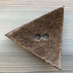 Kokos Knap Trekant Natur - 70 mm
