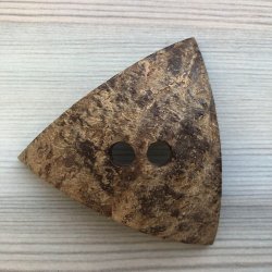 Kokos Knap Trekant Natur - 70 mm