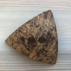 Kokos Knap Trekant Natur - 70 mm
