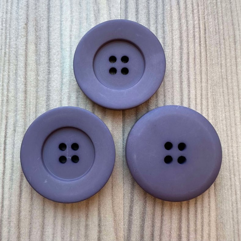 Plastik Knap Lilla - 27 mm