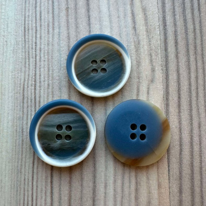 Plastik Knap med farveskift - 20 mm