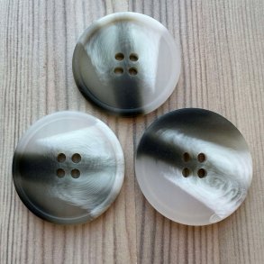 Plastik knap, med natur nuancer - 25 mm