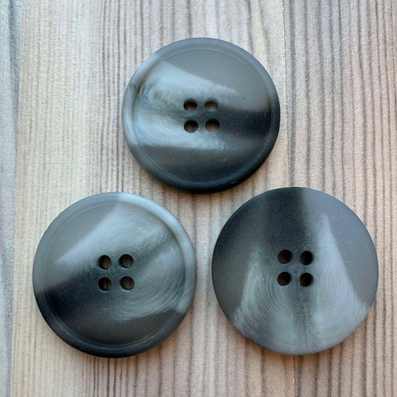 Plastik Knap Gr nuancer - 30 mm